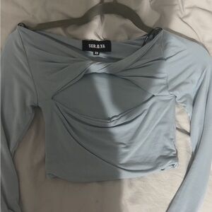 SER.O.YA Women's Light Blue Top
